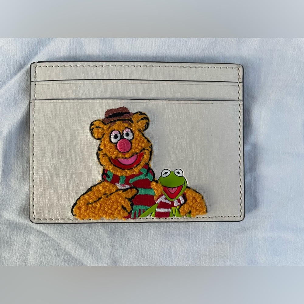 Kate Spade Kermit and Fozzie Muppet Character Card Holder - Never Used!